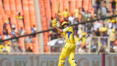 Urvil Patel also showed off his quality with a blistering 37(19) to keep CSK's momentum going. CSK with a young and talented core to take into 2026, plenty of reasons for optimism in their camp. (PTI) Urvil Patel also showed off his quality with a blistering 37(19) to keep CSK's momentum going. CSK with a young and talented core to take into 2026, plenty of reasons for optimism in their camp. (PTI)
