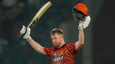 SRH posted 278/3 in 20 overs, courtesy of Heinrich Klaasen’s unbeaten 105*-run knock off 39 balls. (PTI) SRH posted 278/3 in 20 overs, courtesy of Heinrich Klaasen’s unbeaten 105*-run knock off 39 balls. (PTI)