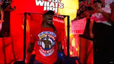 R-Truth walked in on John Cena's theme song on Saturday (X) R-Truth walked in on John Cena's theme song on Saturday (X)