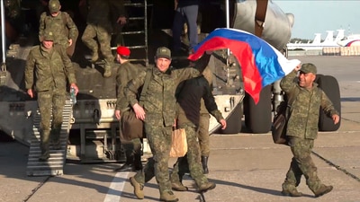 Russian troops captured the settlements of Stupochki, Otradne and Loknia in Ukraine, the Russian Defence Ministry said. (AP) Russian troops captured the settlements of Stupochki, Otradne and Loknia in Ukraine, the Russian Defence Ministry said. (AP)