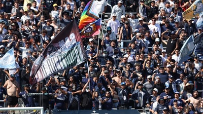 After a violent clash between fans, San Diego FC and LA Galaxy released a joint statement denouncing the incidents.  Mandatory Credit: Abe Arredondo-Imagn Images (IMAGN IMAGES via Reuters Connect)