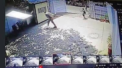 Screen grab of the incident. (SOURCED) Screen grab of the incident. (SOURCED)