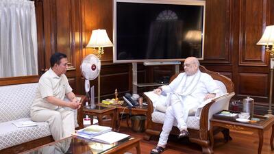 Union home minister Amit Shah met chief minister Lalduhoma on Saturday.
