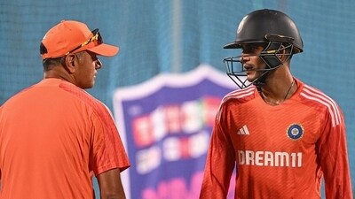 Rahul Dravid, left, realised long ago that Shubman Gill is special (AFP) Rahul Dravid, left, realised long ago that Shubman Gill is special (AFP)