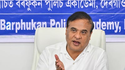 Assam chief minister Himanta Biswa Sarma briefs media after the state cabinet meeting, at Dergaon in Golaghat on Wednesday. (ANI) Assam chief minister Himanta Biswa Sarma briefs media after the state cabinet meeting, at Dergaon in Golaghat on Wednesday. (ANI)