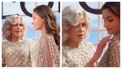 Jane Fonda looked obsessed with Alia Bhatt in a new video from Cannes Film Festival closing ceremony. Jane Fonda looked obsessed with Alia Bhatt in a new video from Cannes Film Festival closing ceremony.