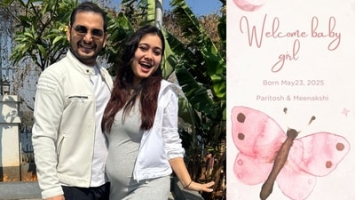Actor-couple Paritosh Tripathi and Meenakshi Chand shared the new of arrival of their baby girl on Instagram