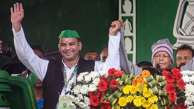 Lalu Yadav wrote on X that the 'activities and irresponsible behaviour' of Tej Pratap are not in accordance with their family values. (PTI/File) Lalu Yadav wrote on X that the 'activities and irresponsible behaviour' of Tej Pratap are not in accordance with their family values. (PTI/File)