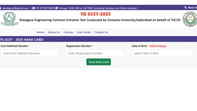 TS ECET result 2025 announced at ecet.tgche.ac.in (Official website, screenshot) TS ECET result 2025 announced at ecet.tgche.ac.in (Official website, screenshot)
