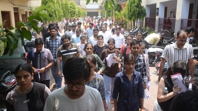 Union Public Service Commission (UPSC) is conducting the Civil Services Prelims examination (CSE Prelims) today, May 25. The first shift is over and the second one is underway (Deepak Gupta/HT Lucknow) Union Public Service Commission (UPSC) is conducting the Civil Services Prelims examination (CSE Prelims) today, May 25. The first shift is over and the second one is underway (Deepak Gupta/HT Lucknow)