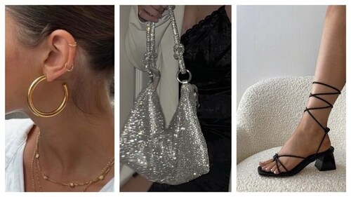 Accessories like statement earrings, bags and heels complete your look. (PC: Pinterest) Accessories like statement earrings, bags and heels complete your look. (PC: Pinterest)