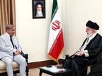 Iran's Supreme Leader, Ayatollah Ali Khamenei meets with Pakistan's Prime Minister Shehbaz Sharif in Tehran.