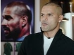 Shikhar Dhawan's home includes a wall adorned with cricket memorabilia. (YouTube/ Ranveer Allahbadia) Shikhar Dhawan's home includes a wall adorned with cricket memorabilia. (YouTube/ Ranveer Allahbadia)