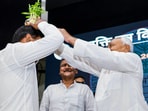 Bihar Chief Minister Nitish Kumar's act during the event garnered sharp criticism from RJD spokesperson Mrityunjay Tiwary. Bihar Chief Minister Nitish Kumar's act during the event garnered sharp criticism from RJD spokesperson Mrityunjay Tiwary.
