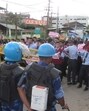 The agitation follows an incident on May 20, when a Manipur State Transport bus ferrying journalists to Ukhrul for the Shirui Lily Festival was stopped by central security personnel and ordered to remove the word “Manipur”. (HT Photo) The agitation follows an incident on May 20, when a Manipur State Transport bus ferrying journalists to Ukhrul for the Shirui Lily Festival was stopped by central security personnel and ordered to remove the word “Manipur”. (HT Photo)