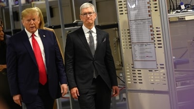 Apple could bear a 25% tariff on India-made iPhone. (AFP)