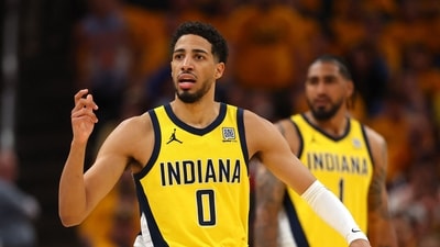 Tyrese Haliburton's dad will be able to watch his son at the Indiana Pacers' home court. (Getty Images via AFP) Tyrese Haliburton's dad will be able to watch his son at the Indiana Pacers' home court. (Getty Images via AFP)