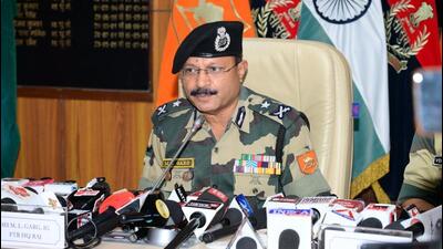 BSF IG (Rajasthan) ML Garg. (HT Photo) BSF IG (Rajasthan) ML Garg. (HT Photo)