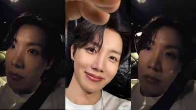 BTS J-Hope's car was stopped by a cop in Taipei.