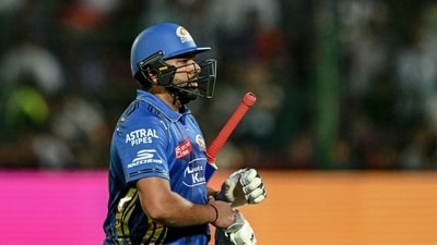  Rohit Sharma once again failed to convert the start into a big score and was dismissed for 24. (AFP) Rohit Sharma once again failed to convert the start into a big score and was dismissed for 24. (AFP)