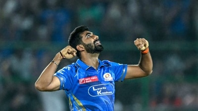 Jasprit Bumrah was once again economical during his four-over spell in which he gave just 23 runs and claimed a wicket. (AFP) Jasprit Bumrah was once again economical during his four-over spell in which he gave just 23 runs and claimed a wicket. (AFP)
