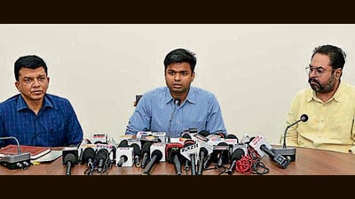 DC-cum-district election officer Himanshu Jain during a press conference in Ludhiana on Monday. (HT Photo) DC-cum-district election officer Himanshu Jain during a press conference in Ludhiana on Monday. (HT Photo)