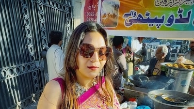 Jyoti Malhotra, arrested on charges of espionage, was surrounded by six gunmen during her visit to Pakistan's Anarkali Bazaar. (Instagram/@travelwithJo1) Jyoti Malhotra, arrested on charges of espionage, was surrounded by six gunmen during her visit to Pakistan's Anarkali Bazaar. (Instagram/@travelwithJo1)