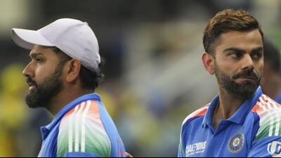 Kohli and Sharma’s Test retirement saw 190 Test match experience taken away from the Indian team sheet in the upcoming series against England. (PTI) Kohli and Sharma’s Test retirement saw 190 Test match experience taken away from the Indian team sheet in the upcoming series against England. (PTI)
