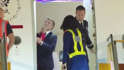 Macron dismissed the rumors that the viral video caused. (X) Macron dismissed the rumors that the viral video caused. (X)