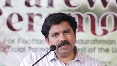 The Congress national leadership on Monday announced Aryadan Shoukath as its candidate in the upcoming by-election in the Nilambur assembly constituency in Kerala (HT photo) The Congress national leadership on Monday announced Aryadan Shoukath as its candidate in the upcoming by-election in the Nilambur assembly constituency in Kerala (HT photo)
