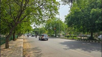The site on Monday. (Parveen Kumar/HT Photo)