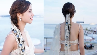 Nitanshi Goel's photo frame hair parandi Nitanshi Goel's photo frame hair parandi