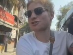 Ed Sheeran posted a video of him taking an auto ride in Mumbai. 