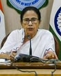 Howrah: West Bengal chief minister Mamata Banerjee addresses the media at State Secretariat in Howrah on Tuesday (PTI)