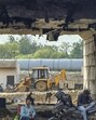 The public works department (PWD) has issued a warning to the private contractor executing the project, urging it to speed up construction and deploy additional resources. (Raj K Raj/HT Photo)