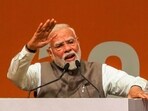 Prime Minister Narendra Modi addresses the gathering during an event marking 20 years of the Gujarat Urban Growth Story at Gandhinagar, in India's state of Gujarat, on May 27, 2025. Prime Minister Narendra Modi addresses the gathering during an event marking 20 years of the Gujarat Urban Growth Story at Gandhinagar, in India's state of Gujarat, on May 27, 2025.