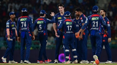 A strange day for Kiwi Will O'Rourke and the LSG bowling unit. O'Rourke seemed to turn the game in LSG's favour with a two-wicket over, but was hit all around the park to finish with figures of 2-74 from his four overs. The third-worst bowling figures in the history of the IPL. 