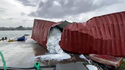 A container of Liberia-flagged container vessel MSC ELSA 3 that capsized off Kochi coast washed ashore at Kollam coast (ANI Grab) A container of Liberia-flagged container vessel MSC ELSA 3 that capsized off Kochi coast washed ashore at Kollam coast (ANI Grab)