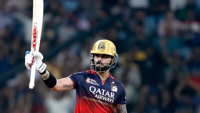 Virat Kohli had an invaluable contribution at the top of the order in RCB's chase, getting them off to a fast start as he scored 54(30). Kohli couldn't convert it to a big one, but this was his fifth half-century in the last six innings, indicating strong form heading into the playoffs. (ANI) Virat Kohli had an invaluable contribution at the top of the order in RCB's chase, getting them off to a fast start as he scored 54(30). Kohli couldn't convert it to a big one, but this was his fifth half-century in the last six innings, indicating strong form heading into the playoffs. (ANI)