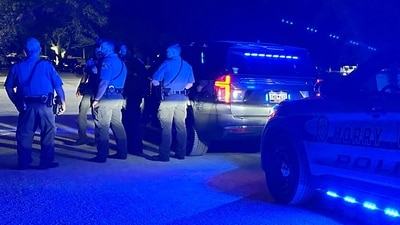 In this photo provided by the Horry County Police Department, police officers respond to the scene of a shooting on Sunday, May 25, 2025, in Little River, S.C. AP/PTI(AP05_26_2025_000044B) (AP) In this photo provided by the Horry County Police Department, police officers respond to the scene of a shooting on Sunday, May 25, 2025, in Little River, S.C. AP/PTI(AP05_26_2025_000044B) (AP)