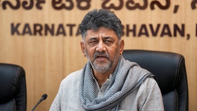 Karnataka Deputy Chief Minister DK Shivakumar. (PTI) Karnataka Deputy Chief Minister DK Shivakumar. (PTI)