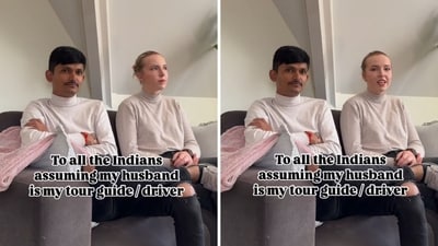 Gabriela and Hardik Varma, an Indian-Polish couple. (Instagram/@hardikandgabi) Gabriela and Hardik Varma, an Indian-Polish couple. (Instagram/@hardikandgabi)