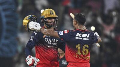 Royal Challengers Bengaluru's Jitesh Sharma and Mayank Agarwal stitched an unbeaten 107-run partnership enroute their win against Lucknow Super Giants. (AP) Royal Challengers Bengaluru's Jitesh Sharma and Mayank Agarwal stitched an unbeaten 107-run partnership enroute their win against Lucknow Super Giants. (AP)