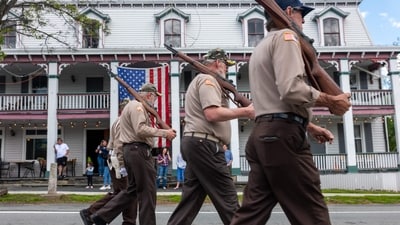 People participate in the annual Memorial Day Parade through the center of the small town of Wurtsboro on May 26, 2025 in Wurtsboro, New York. Memorial Day is the annual holiday for honoring and mourning the U.S. military personnel who died while serving in the United States Armed Forces. Spencer Platt/Getty Images/AFP (Photo by SPENCER PLATT / GETTY IMAGES NORTH AMERICA / Getty Images via AFP) (Getty Images via AFP) People participate in the annual Memorial Day Parade through the center of the small town of Wurtsboro on May 26, 2025 in Wurtsboro, New York. Memorial Day is the annual holiday for honoring and mourning the U.S. military personnel who died while serving in the United States Armed Forces. Spencer Platt/Getty Images/AFP (Photo by SPENCER PLATT / GETTY IMAGES NORTH AMERICA / Getty Images via AFP) (Getty Images via AFP)