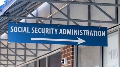 A Social Security Administration (SSA) office in Washington, DC, March 26, 2025. The Department of Government Efficiency (DOGE) is reportedly aiming to reform and downsize the SSA with office closures, cutbacks on phone services and new rules requiring in-person visits for some prospective beneficiaries to register. (Photo by SAUL LOEB / AFP) (AFP) A Social Security Administration (SSA) office in Washington, DC, March 26, 2025. The Department of Government Efficiency (DOGE) is reportedly aiming to reform and downsize the SSA with office closures, cutbacks on phone services and new rules requiring in-person visits for some prospective beneficiaries to register. (Photo by SAUL LOEB / AFP) (AFP)