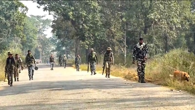 At least 18 Naxalites turned themselves in before senior police and CRPF officials in Sukma on May 27, 2025. (PTI/Representational ) At least 18 Naxalites turned themselves in before senior police and CRPF officials in Sukma on May 27, 2025. (PTI/Representational )