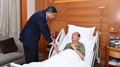 Ghulam Nabi Azad of the DPAP, was hospitalised during a visit to Kuwait as a part of an all-party delegation sent by the Indian government (Baijayant Panda/X) Ghulam Nabi Azad of the DPAP, was hospitalised during a visit to Kuwait as a part of an all-party delegation sent by the Indian government (Baijayant Panda/X)