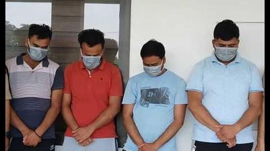 Police recovered 20 cheque books, 14 passbooks, and 7 ATM cards from the arrested individuals. (Sourced)