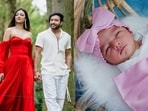 Keshav Dhanraj, Marcia Dsouza and their daughter Mia