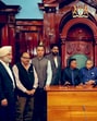 Members of the multi-party delegation led by Congress MP Shashi Tharoor with Speaker Manzoor Nadir visit the Guyanese parliament, in Georgetown. (PTI PHOTO)